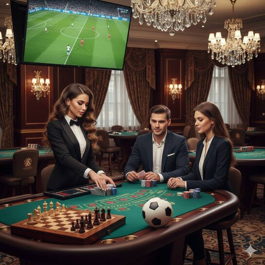 Modern mobile casino interface